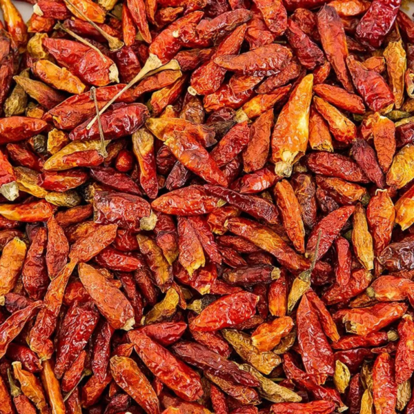 Whole Birds Eye Red Chili Peppers: Fresh, Spicy, Aromatic for Culinary Enthusiasts 50G