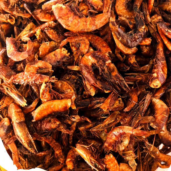 Wild-Caught Nigerian Smoked Red Prawns - Dried Oron Shrimp Delicacy (100g)