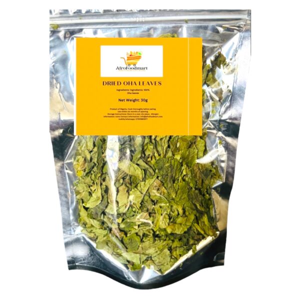 Freshly Dried Oha Leaves | Perfect for Ofe Oha & Traditional Nigerian Soups 30G